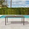 Armen Living Silvana Outdoor Aluminum Gray Rectangle Dining Table 840254332928 - alternate 7